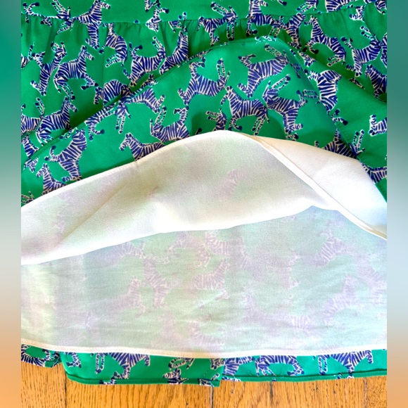 Lilly Pulitzer Winona Dress SZ XS Everglades Green Heebee Zeebees - Picture 8 of 16